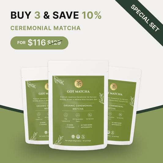 Organic Ceremonial Matcha - Buy 3 Save 10%