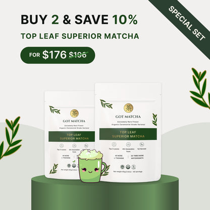 Top Leaf Superior Matcha -  Buy 2 & Save 10%